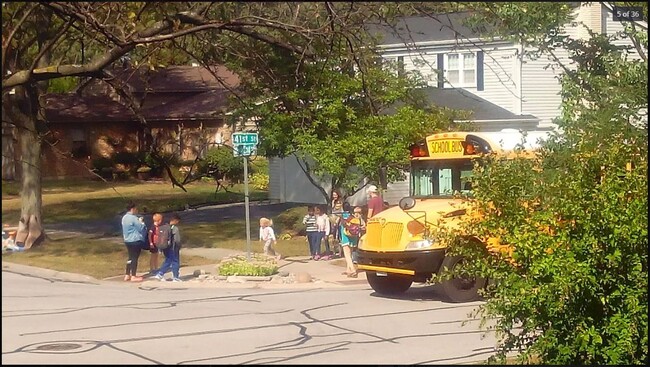 Bus infront of the house - 111 41st St