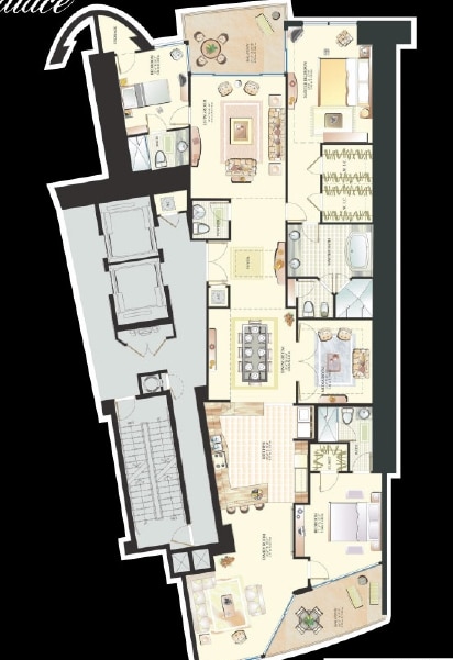 3BR/3.5BA - Trump Palace