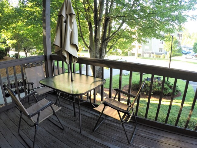 Enjoy morning coffee or an evening meal on your own private deck/balcony - 17 Racquet Club Rd