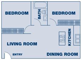 Floorplan - Mountain Crest Apartments