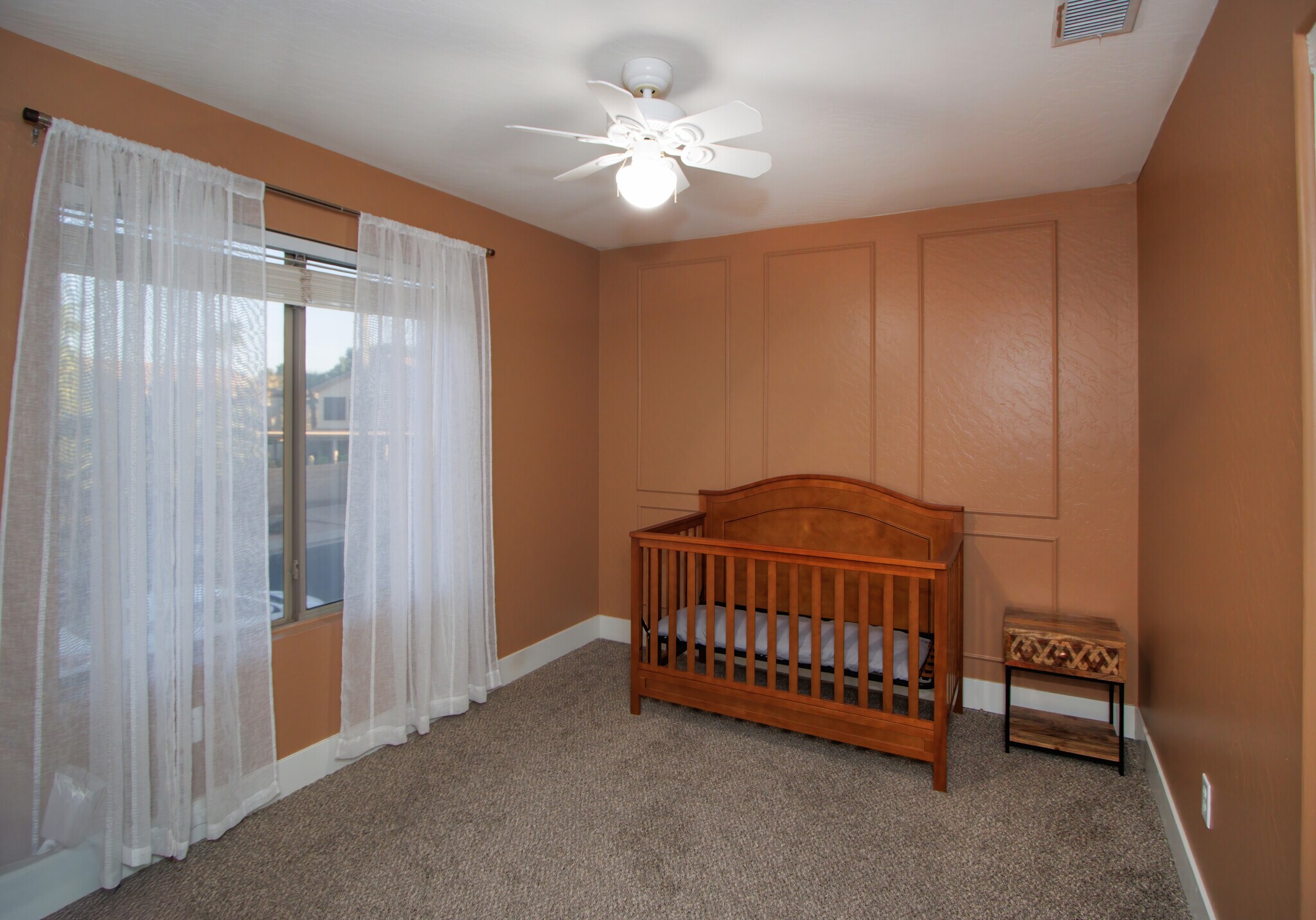 If needed, we can swap the crib for a bed. Dresser/closet on the other side of room - 1458 S Palomino Creek Dr