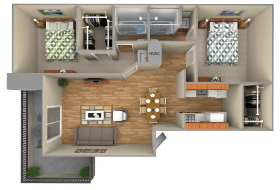 2-Bedroom - Sugar Tree Apartment Homes