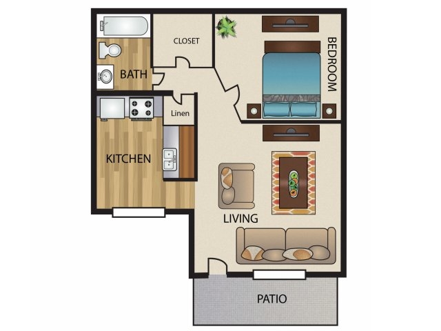 Efficiency - 5636 Apartment Homes