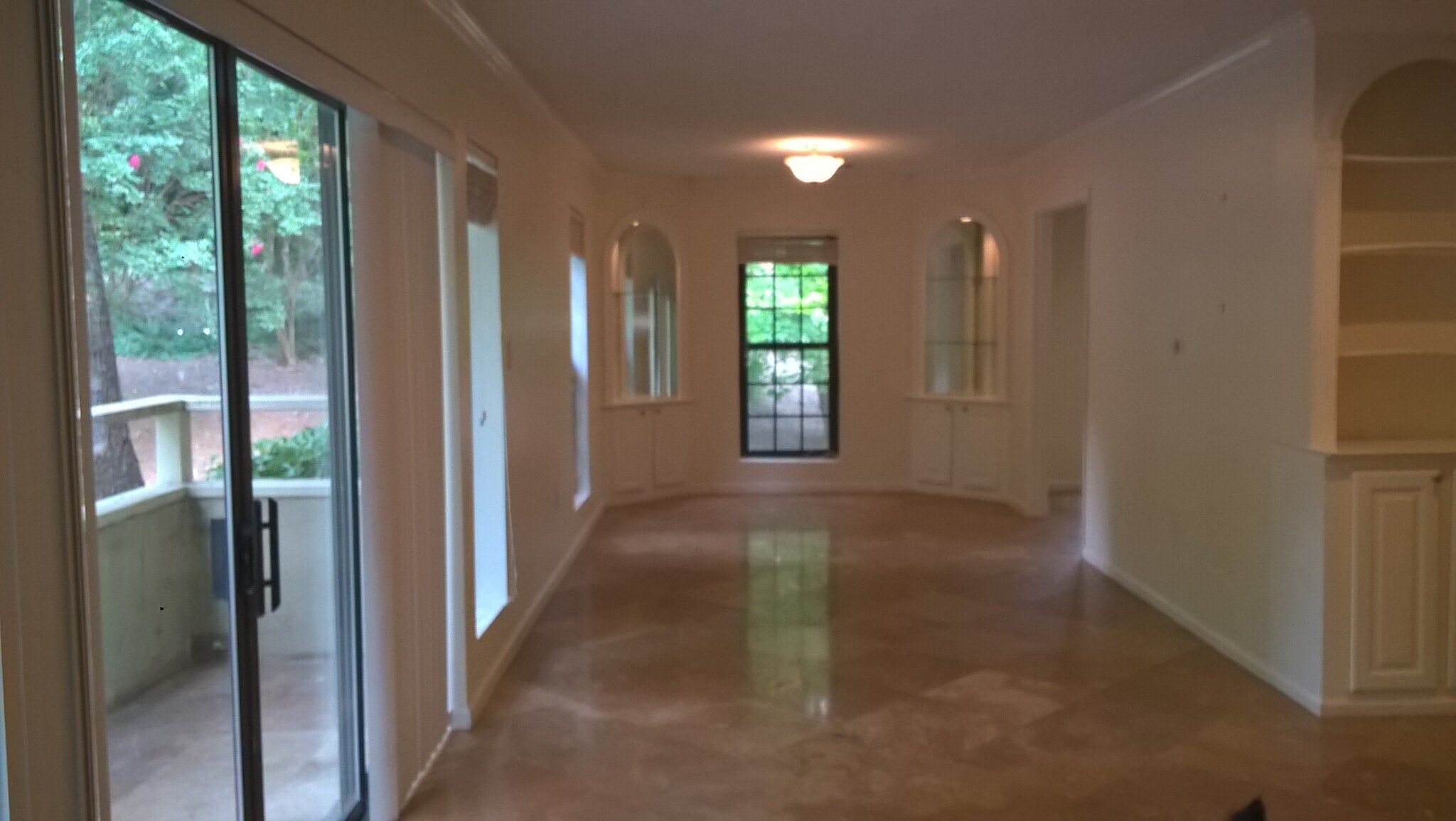 Dining room with bookcases, blinds - 25116 Plantation Dr NE