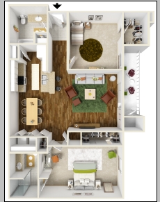 Floorplan - Kensington Park Apartments