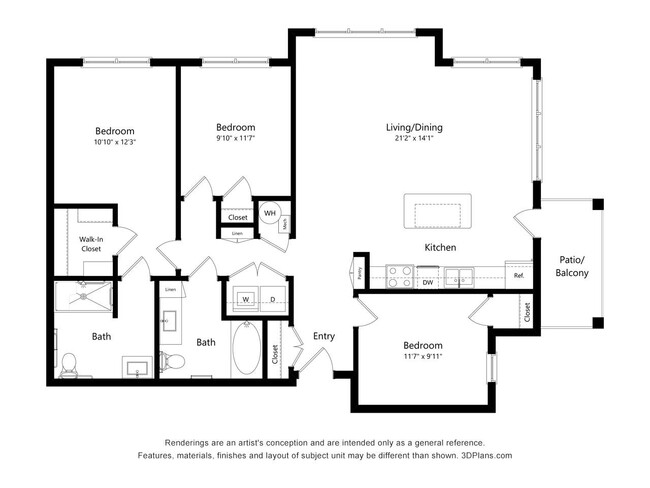 Floorplan - Preserve at Peachtree Shoals 55+ Apartments