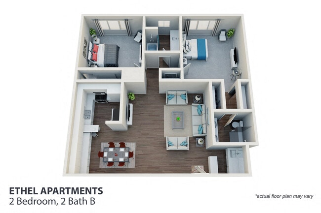 Floorplan - Ethel Avenue Apartments