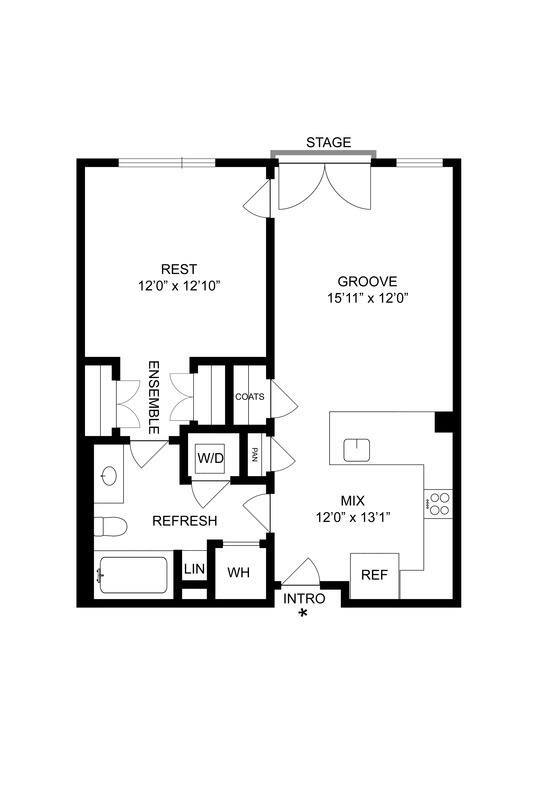 Floorplan - Arapahoe Square Apartments