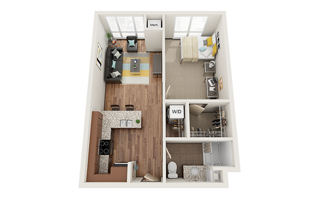 A1-1x1-Floor-Plan-The-Knoll-Dinkytown-Student-Apartments-Minneapolis-MN - The Knoll Dinkytown