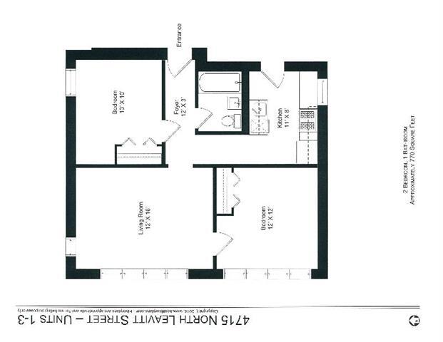 Floorplan - 4715-25 N. Leavitt