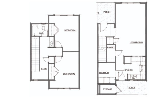 2 Bedroom Floor Plan - Rainier Park