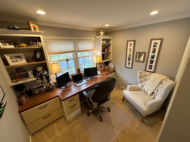Office with built in desk and closet - 7 Yandow Dr