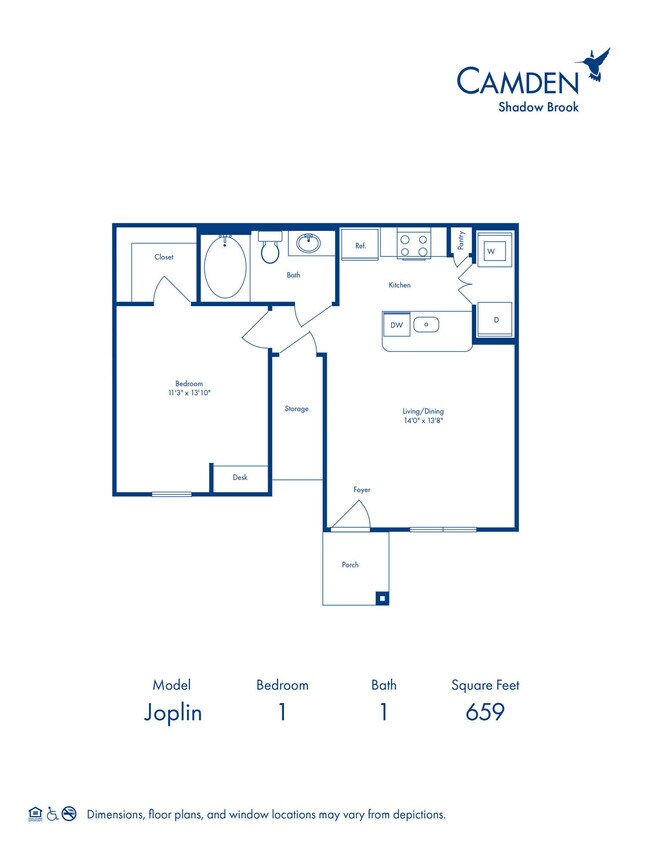 Floorplan - Camden Shadow Brook