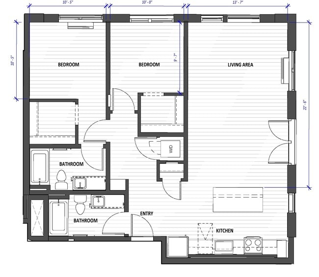 Floorplan - Hyas Point Apartments