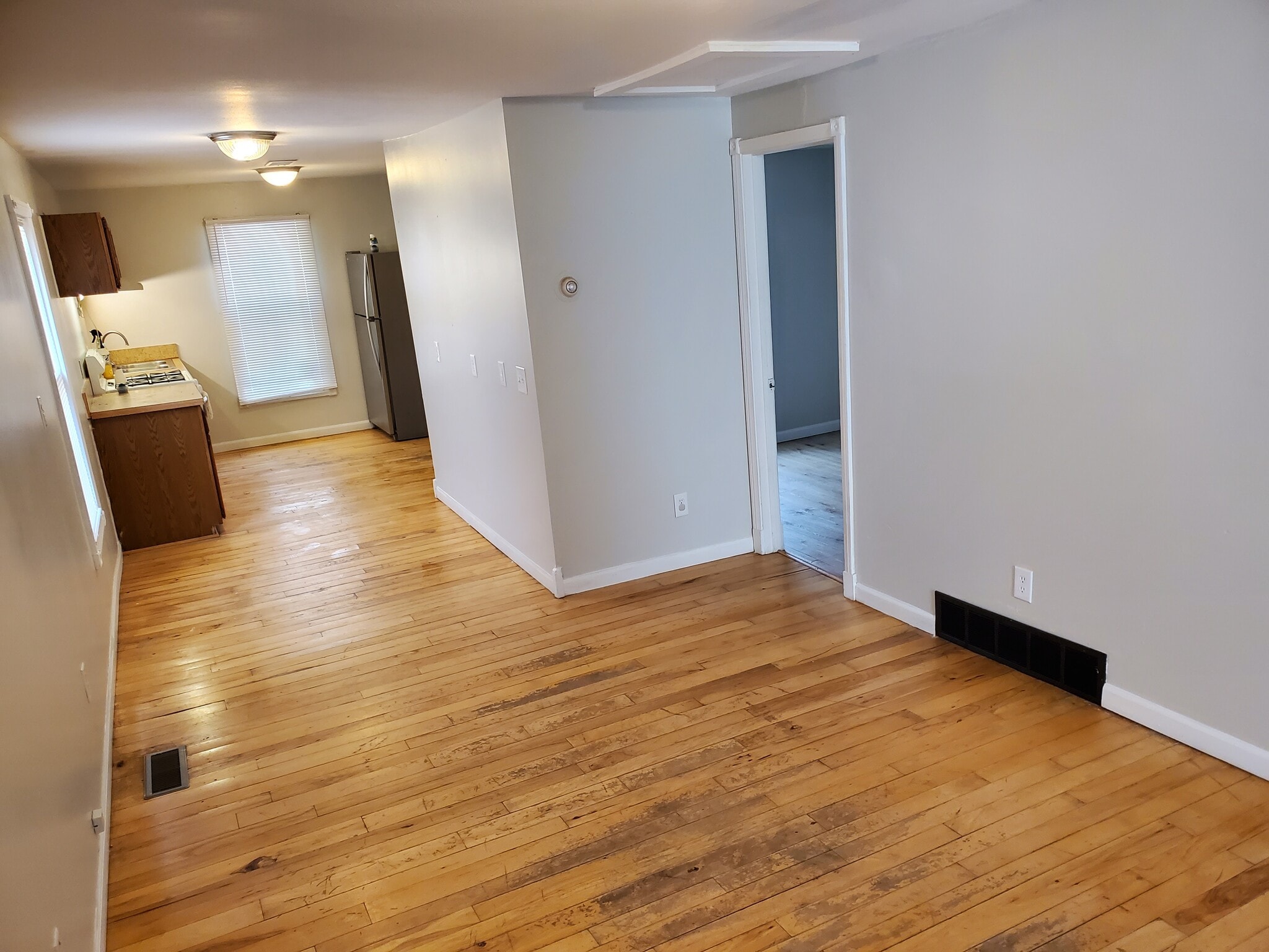 View from livingroom to kitchen - 327 E Church St