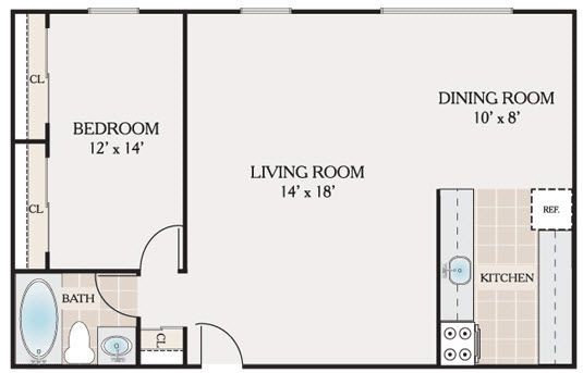 Floorplan - Atrium Apartments