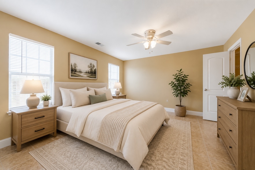 Bedroom 1 (First Floor) - Virtually Staged - 1016 15th St