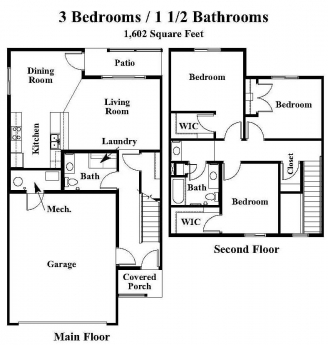 3BR/1.5BA - Morningside Townhomes