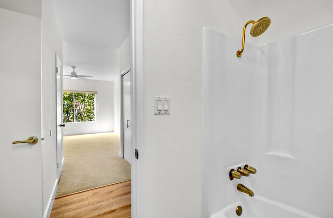 The bathroom and bedroom areas connect as an ensuite. - 2221 Ocean Ave