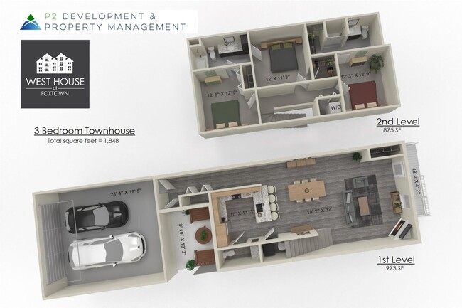 Floorplan - Foxtown Townhomes