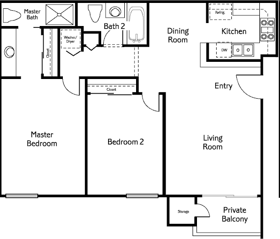 2BR/2BA - Balboa Ridge Condos