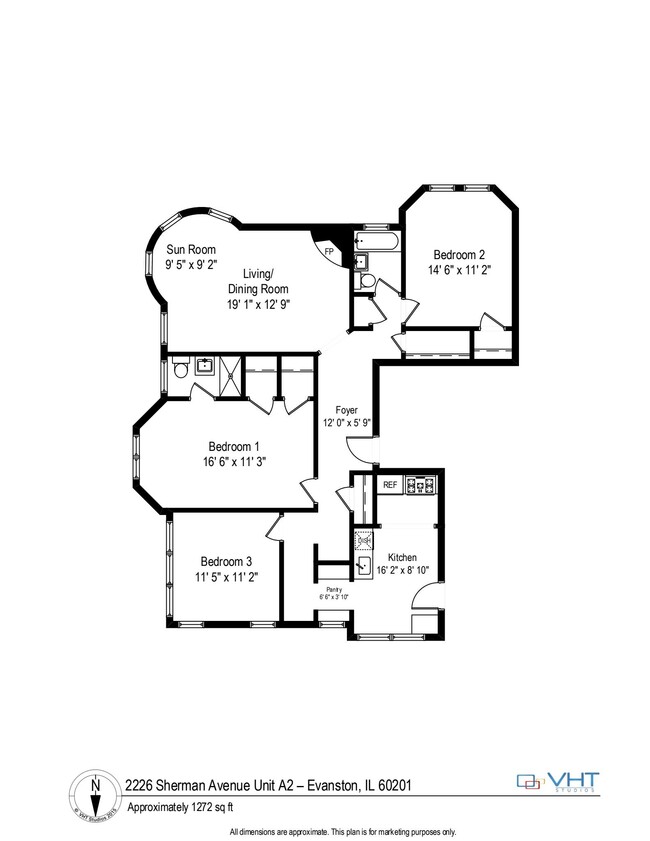 Floorplan - 2212-26 Sherman Ave.