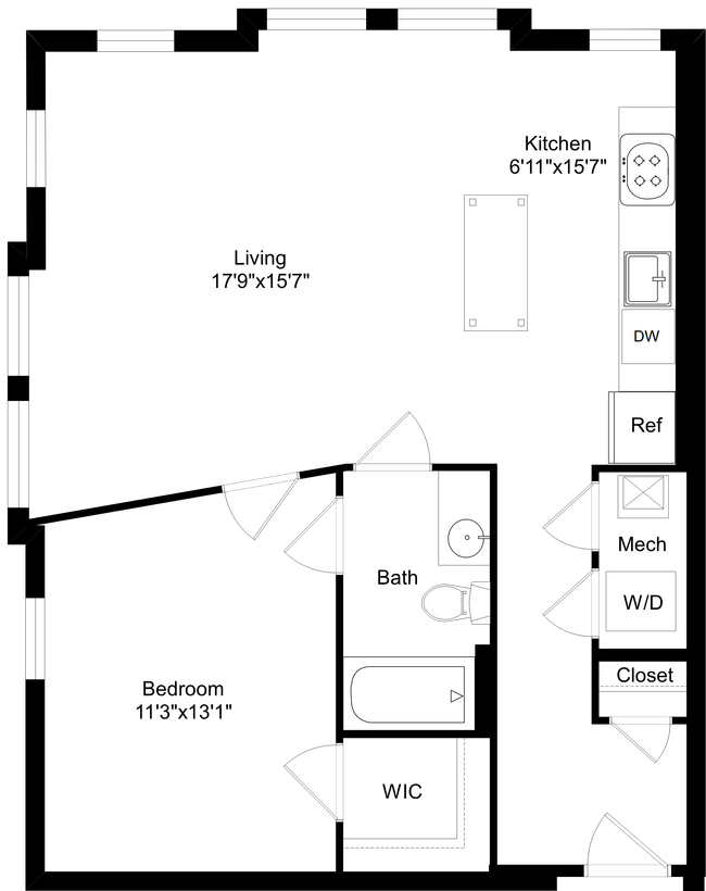 Floorplan - The Swift at Petworth Metro