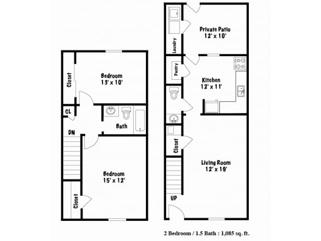 Floorplan - Palmetto Creek Townhomes