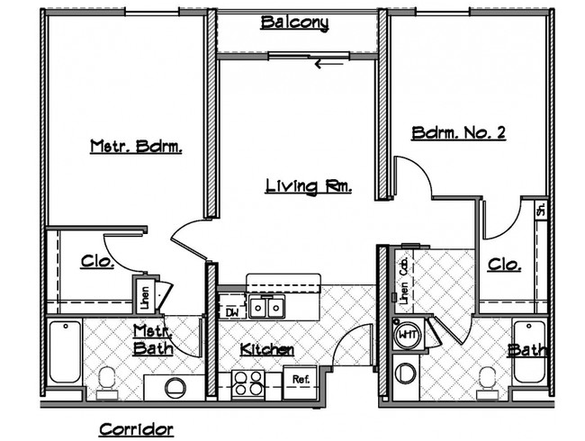 2BR/2BA - Lofts@10 Apartments