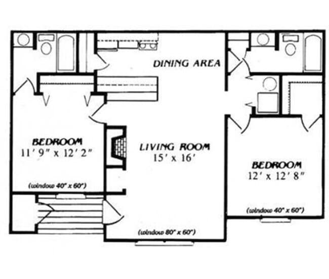 Building Photo - Single story two bedroom, two bathroom apartment!