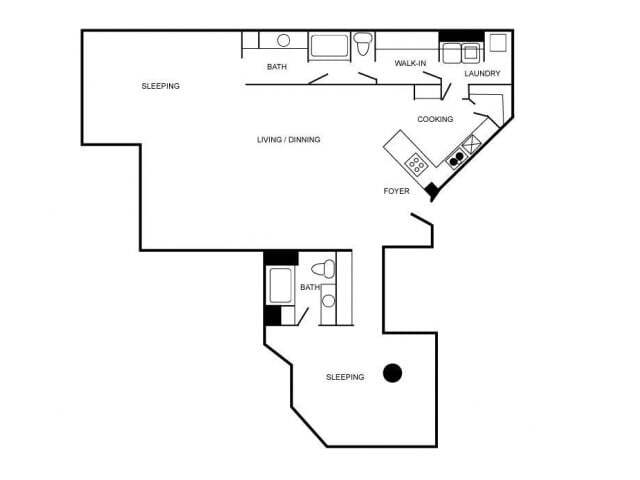 Floorplan - South Side on Lamar