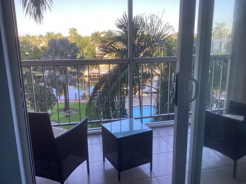 Balcony overlooking brand new pool - 1391 S Ocean Blvd