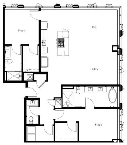 Floorplan - The Residences at Rainier Square