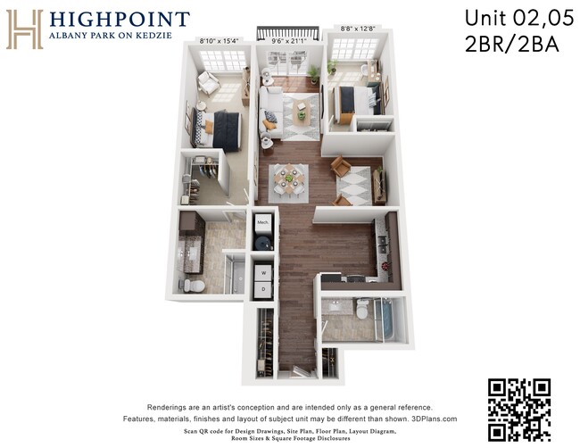 Floorplan - HIGHPOINT Albany Park on Kedzie