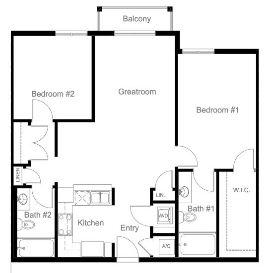 2BR/2BA - Town Park Crossing Apartments