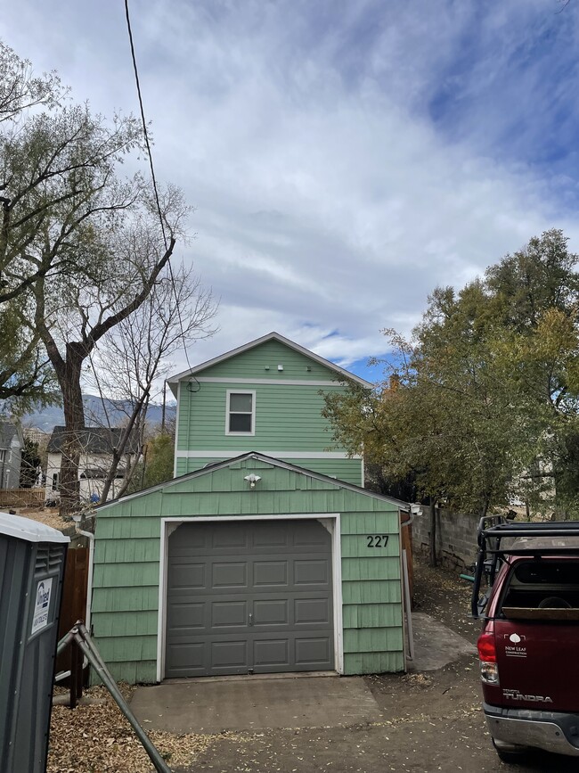 rear of house garage side - 227 N El Paso St