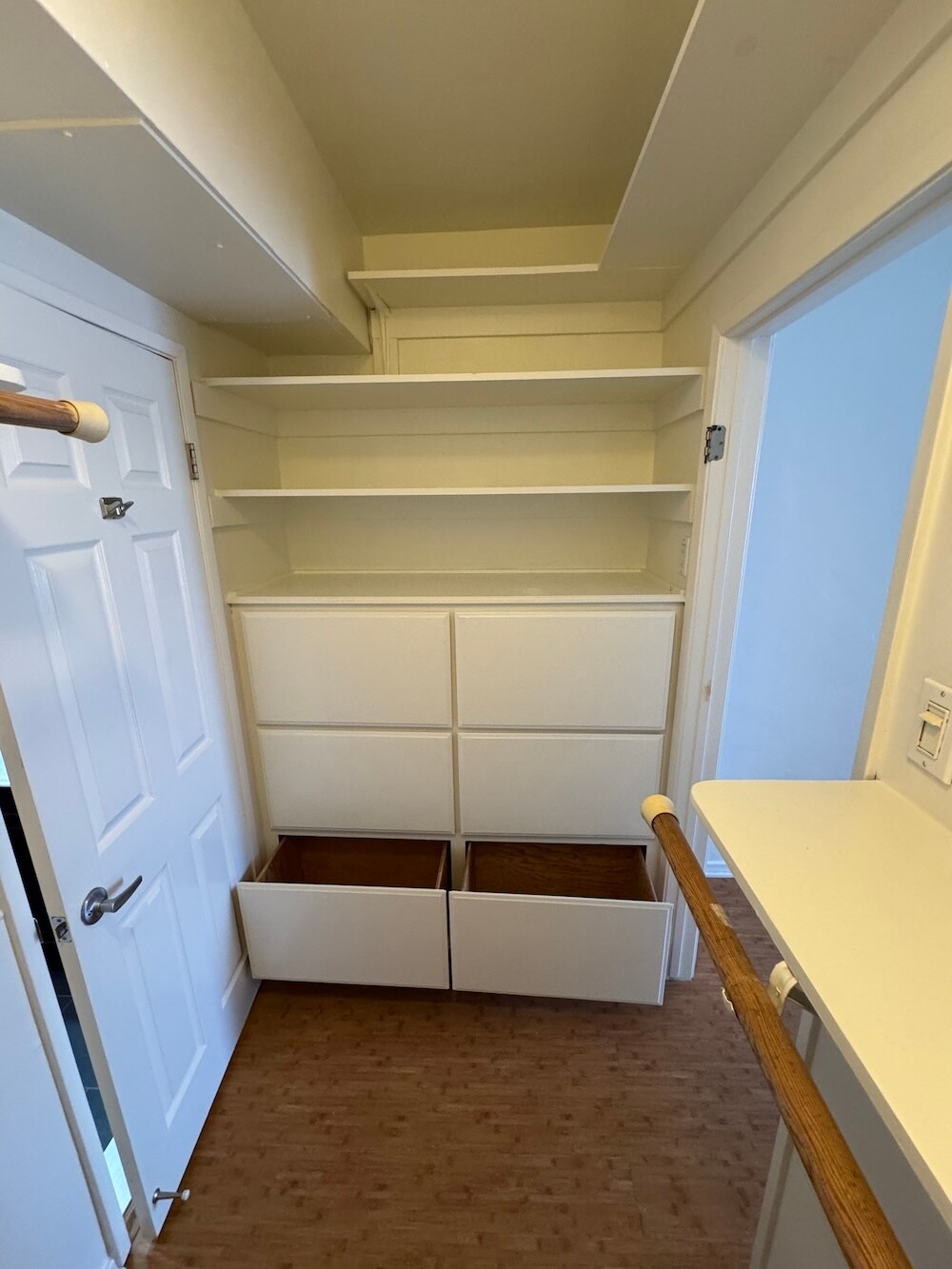 Closet with Built In Drawers - 217 Kelp St
