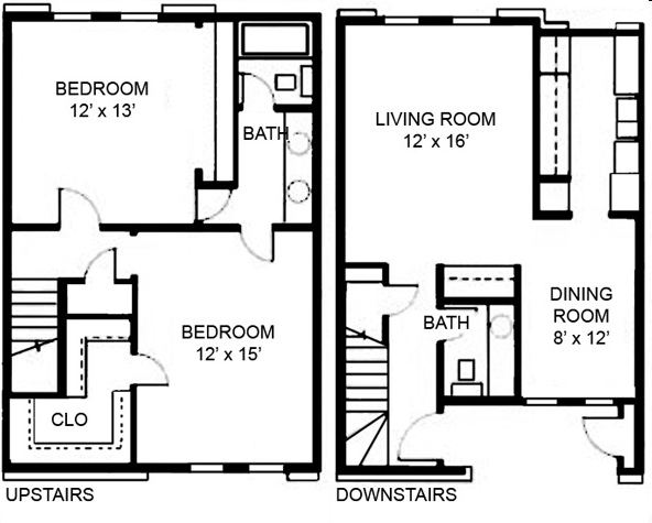 2BR/1.5BA - Willow Oaks