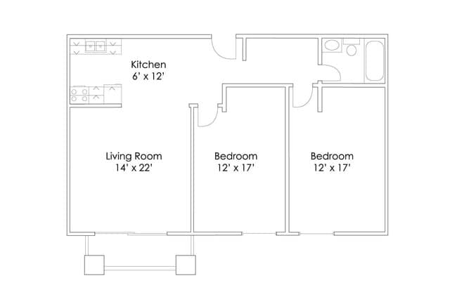 Floorplan - Canyon Lake Apartments