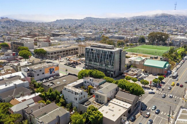 High end residential complex just opened across the street - 311 Potrero Ave