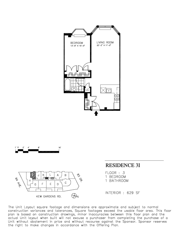 1BR/1BA - Classic at Kew Gardens