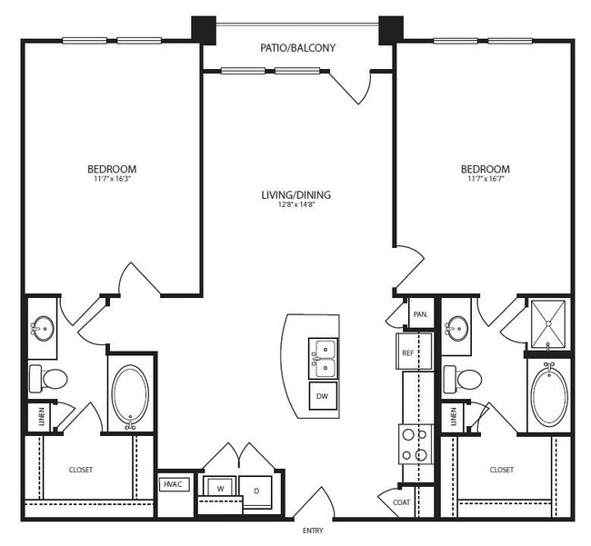 Landmark On Lovers - B12 - 2 Beds - 2 Baths - 1201 Sq. ft. - Landmark On Lovers