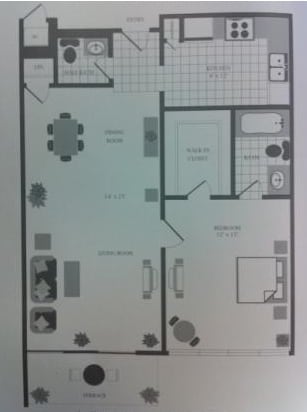 1BR/1.5BA - The Ellington