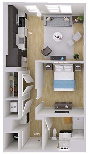 Floorplan - Foster on the Park Apartments