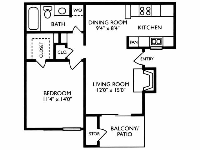 1x1 675 - Del Lago Apartments