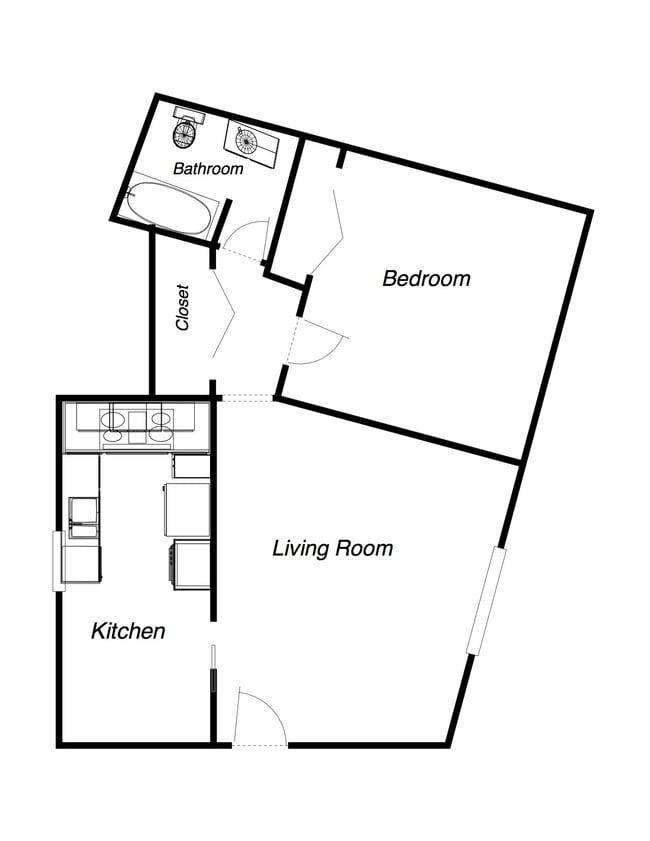 Floorplan - Benson Apartments
