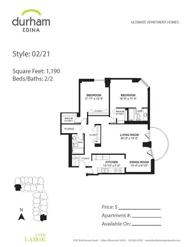 Floorplan - Durham