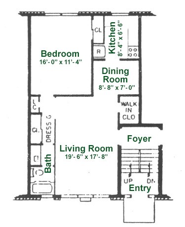 Floorplan - Brookdale Apartments