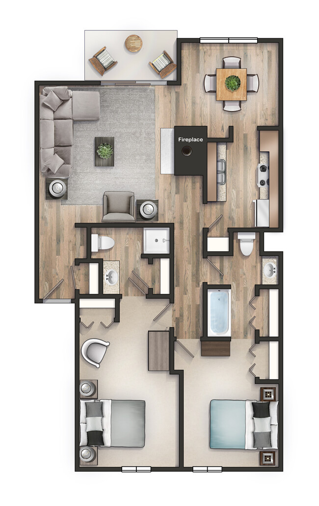 Floorplan - Grandview Apartments