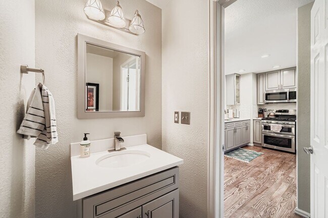 Building Photo - LOCATION, LOCATION! Featuring modern finishes and a peaceful outdoor retreat, this 2-bed 2.5-bath...